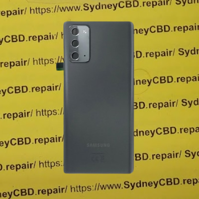 Does the note 20 have a plastic back?
