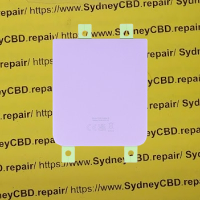 What is the back of the Z Flip 4 made of?