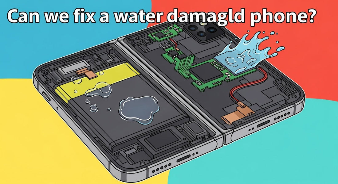 Can we fix a water-damaged foldable phone?