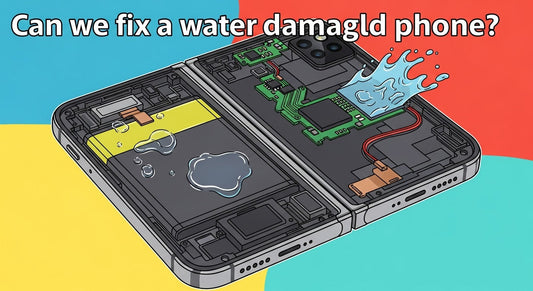 Can we fix a water-damaged foldable phone?