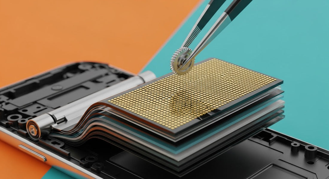 Complete Teardown of the Samsung Galaxy Z Flip 7 Internal Hinge and Display Layers