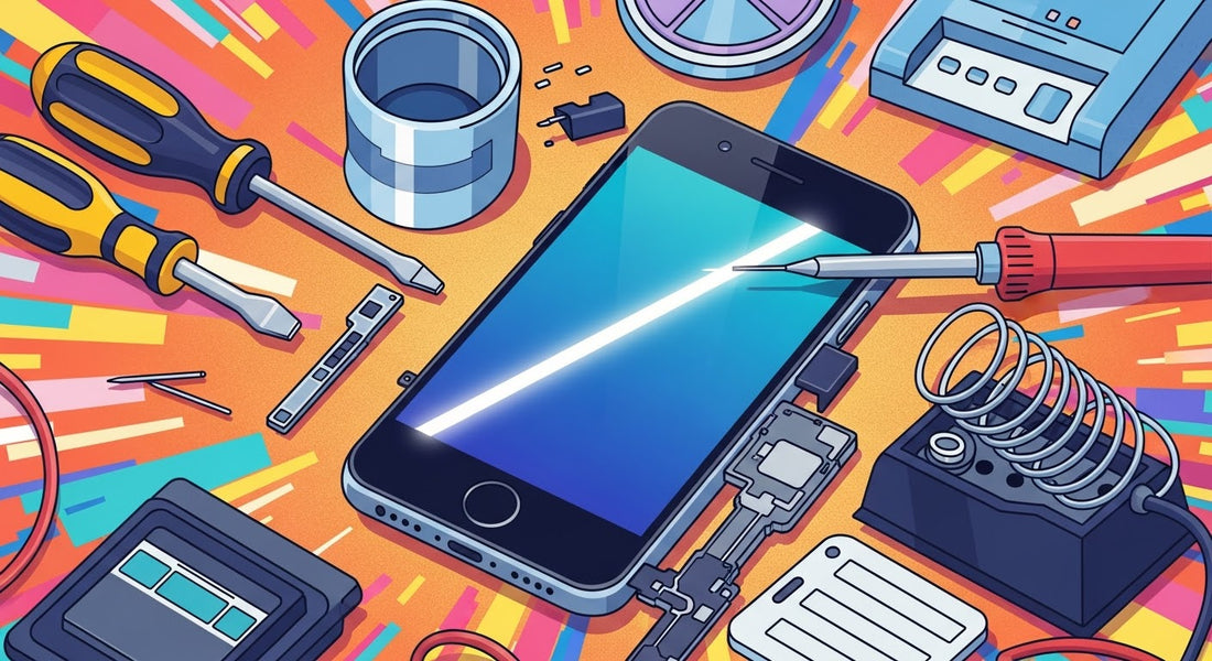 DIY Phone Repair: Fix White Line Screen Glitch at Home