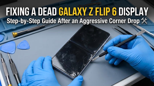 Fixing a Dead Galaxy Z Flip 6 Display After an Aggressive Corner Drop