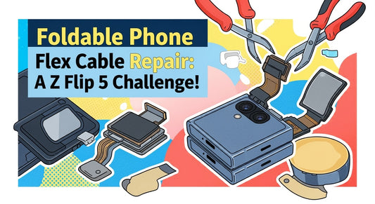 Foldable Phone Flex Cable Repair: A Z Flip 5 Challenge!