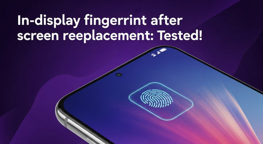 In-display fingerprint after screen replacement: Tested!