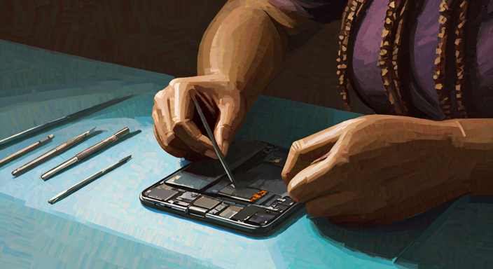 Inside a Foldable Phone Screen Repair Z Fold 6 Disassembly