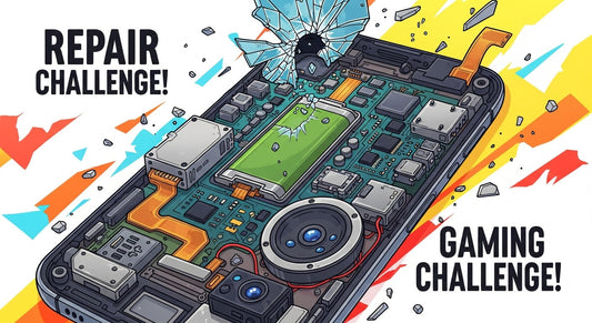 Inside a shattered gaming phone: Repair challenge!