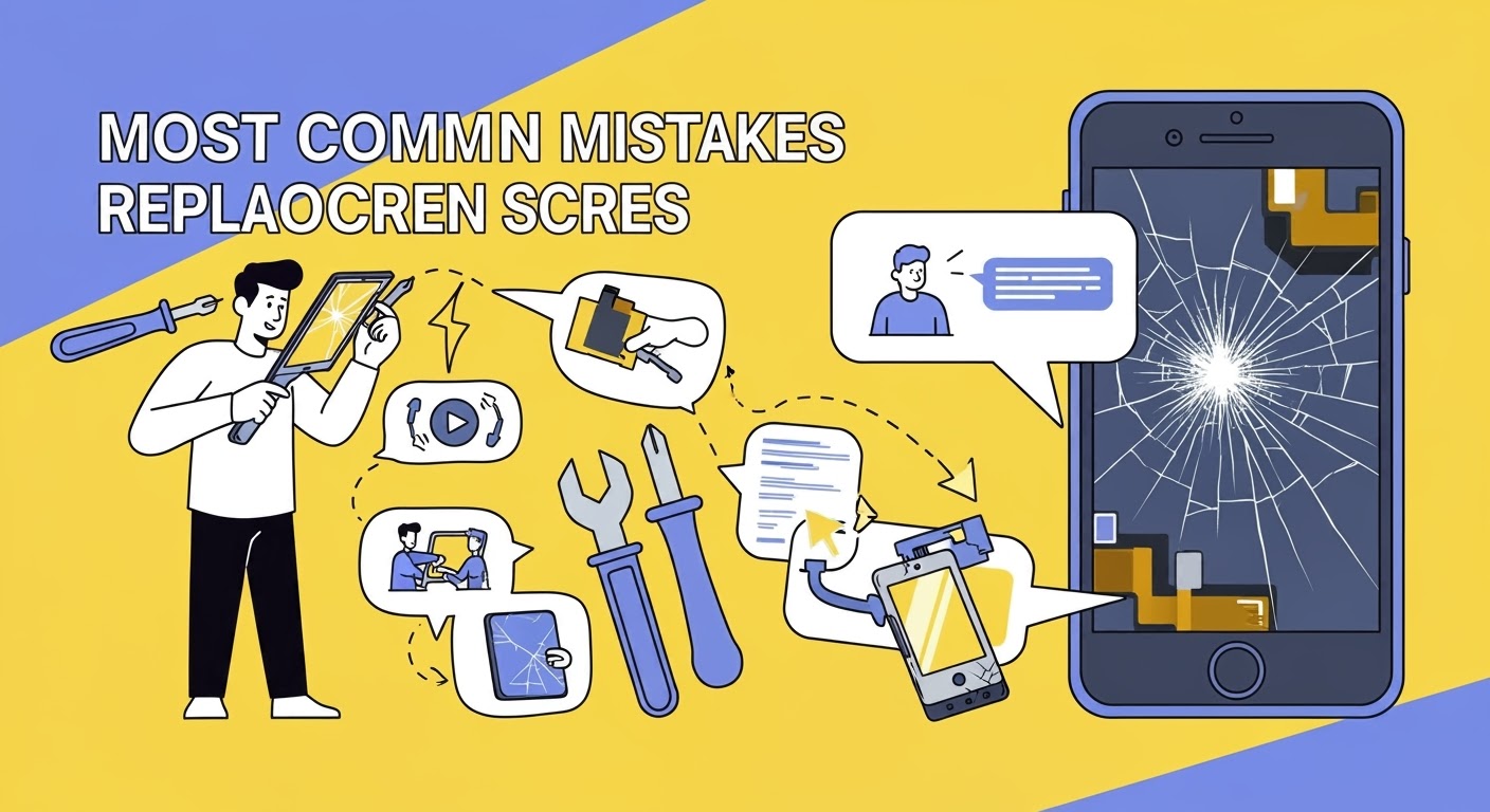 Most Common Mistakes Replacing Phone Screens – Sydney CBD Repair Centre