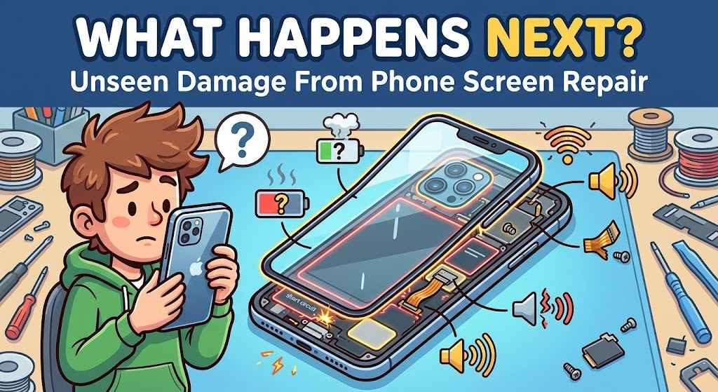 WHAT HAPPENS NEXT? Unseen Damage From Phone Screen Repair