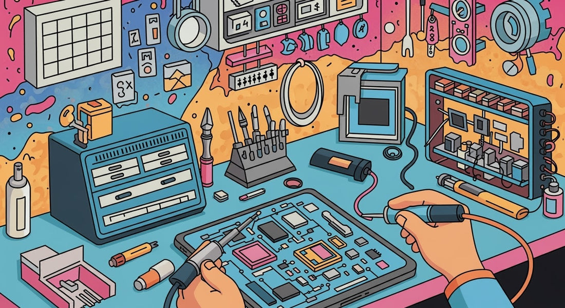 What happens inside a phone repair shop?