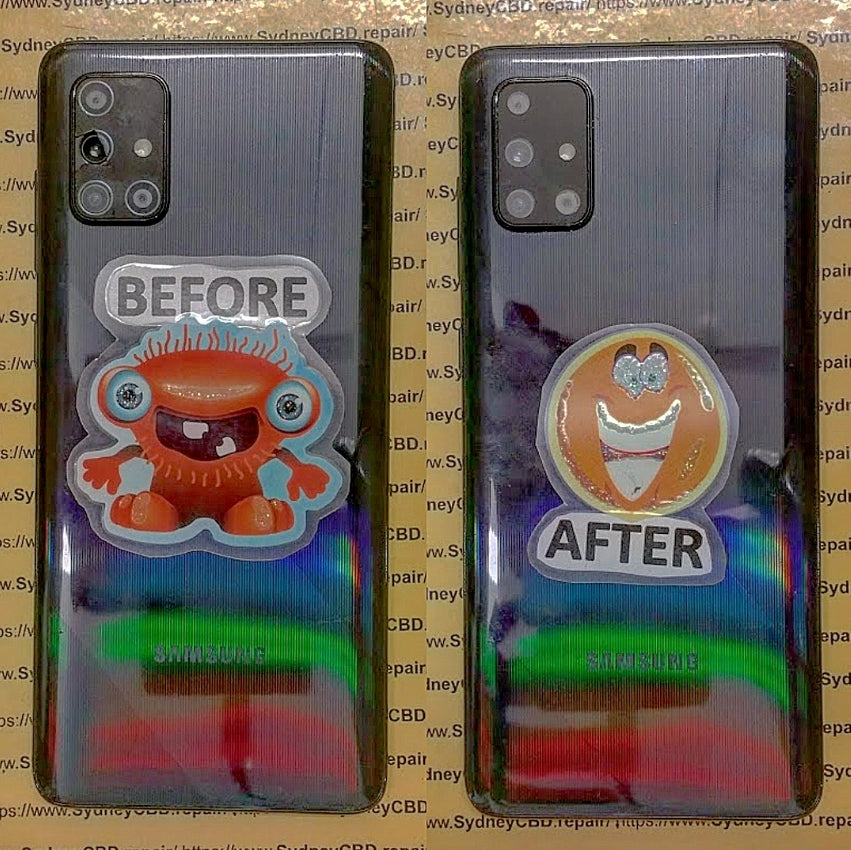 Can Samsung A71 camera outer glass be changed?