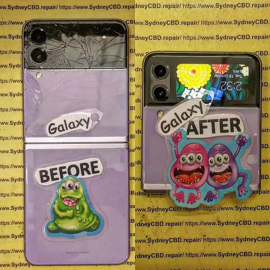 How to change Samsung Z Flip 3 cover screen?